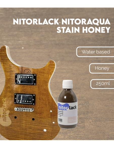 Nitorlack NitorAqua Stain Honey | Maderas Barber