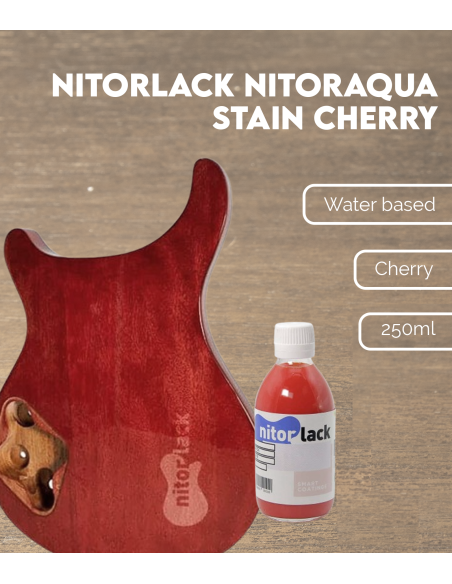 Colorant à base d'eau Nitorlack modèle Nitoraqua couleur rouge cerise