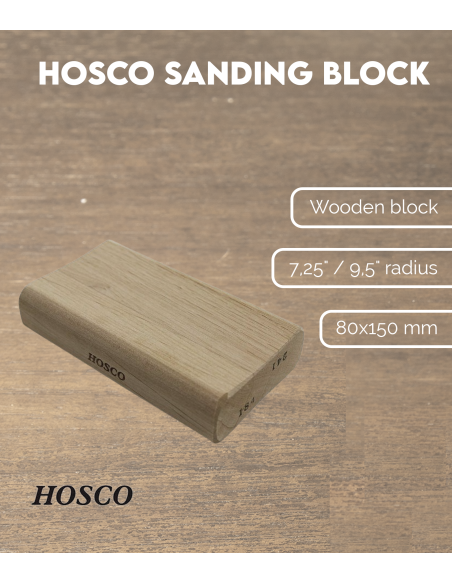 Bloc de ponçage Hosco rayons 7,25"/9,5"
