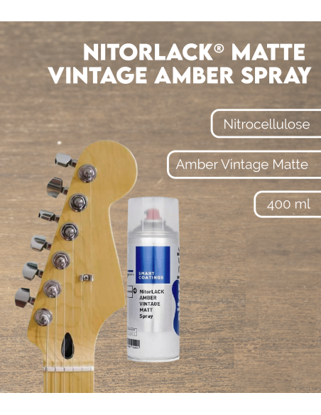 NITORLACK® Matte Vintage Amber Spray (400ml) | Maderas Barber