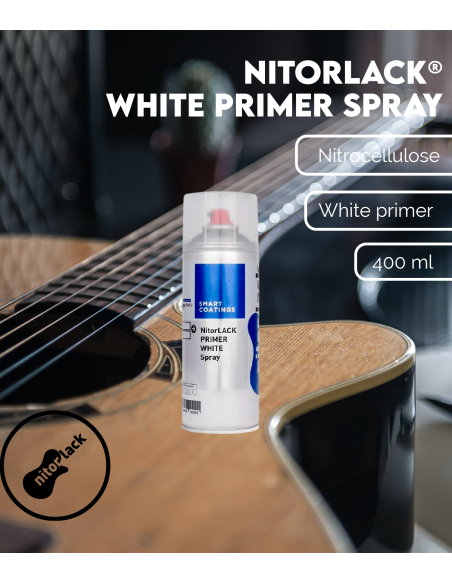 NITORLACK® White Primer Spray (400ml) | Maderas Barber