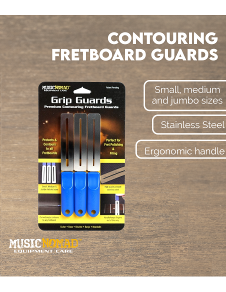 Contouring Fretboard Guards Set 3 sizes | Maderas Barber