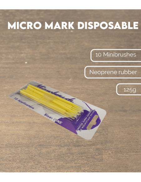 Kit 10 Mini Pinceaux Usage Unique Micro-Mark