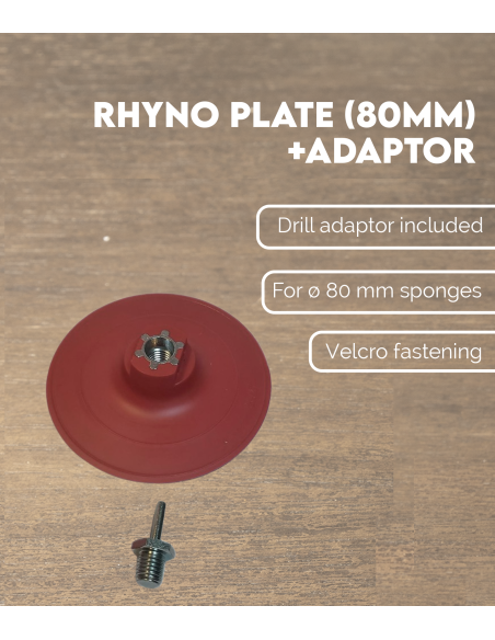 Rhyno Plate (80mm) + Adaptor | Maderas Barber