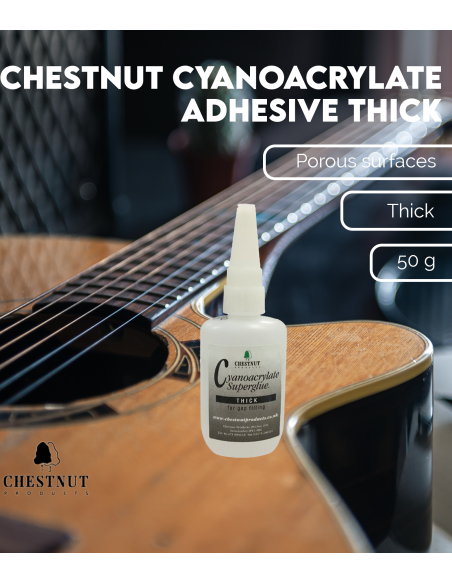 Cyanoacrylate viscosité élevée Chestnut (50 g)