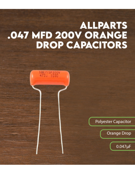 All parts .047 MFD 200V Orange Drop Capacitors | Maderas Barber