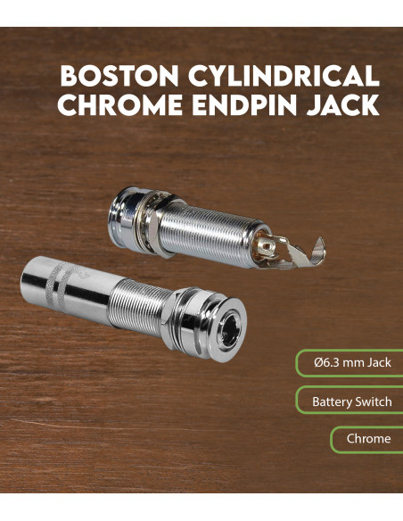 Boston Chrome Endpin Jack