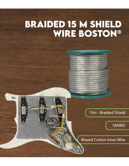 Câble tressé blindé 15 m Boston®