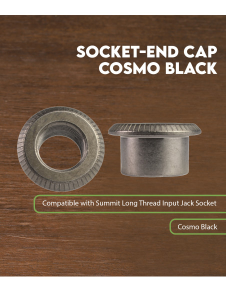 Buy socket end cap cosmo black