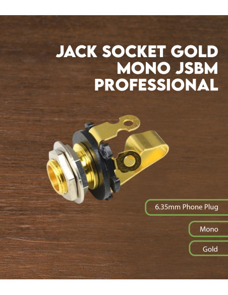 Femelle Jack Mono JSBM dorée profesionnelle