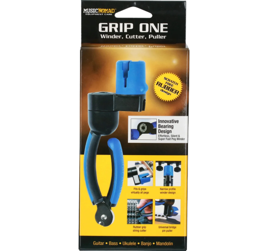 All in ONE String Winder, String Cutter, Pin Puller | MUSIC NOMAD GRIP ONE