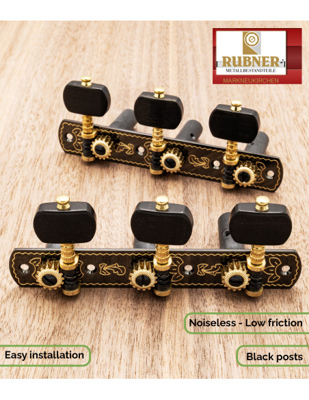 Mécanique Rubner Elegance 150-320a-EH-N pour Guitare Classique | Maderas Barber