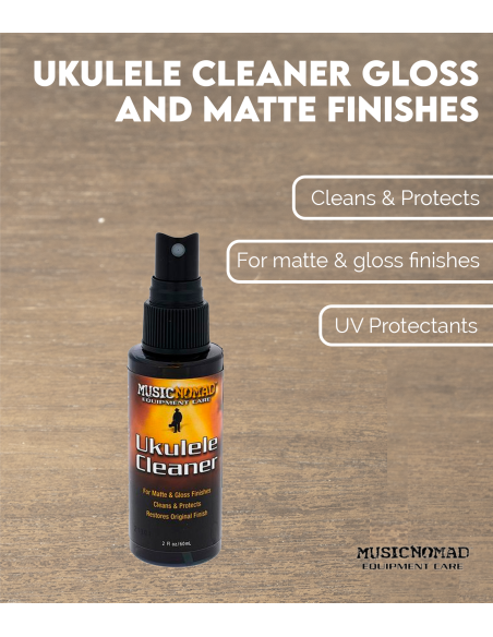 Limpiador pour Ukeleles, brillo y mat