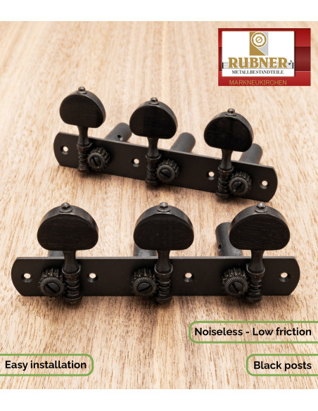 Rubner Vintage 150-410N Black Specker Classical Guitar Machine Head | Maderas Barber
