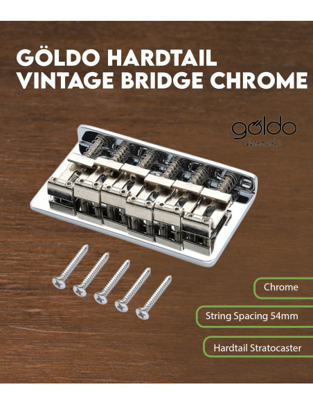 Características  Puente HardTail Vintage Cromado Göldo