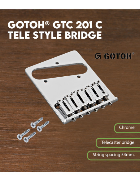 Chevalet Style Tele Gotoh® GTC 201 C