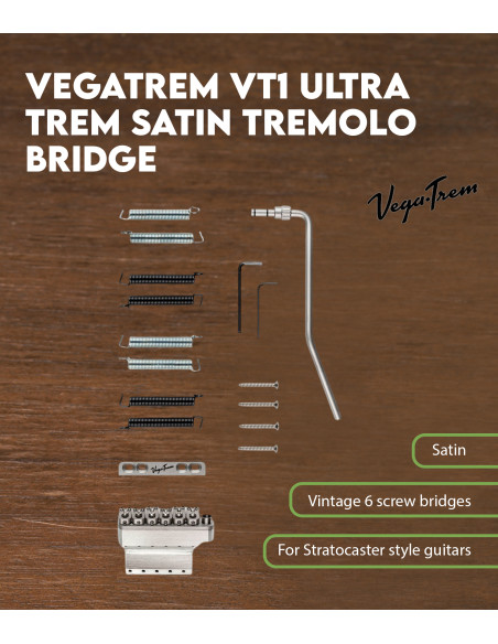 Chevalet Trémolo Vegatrem VT1 Ultra Trem Standard Satiné