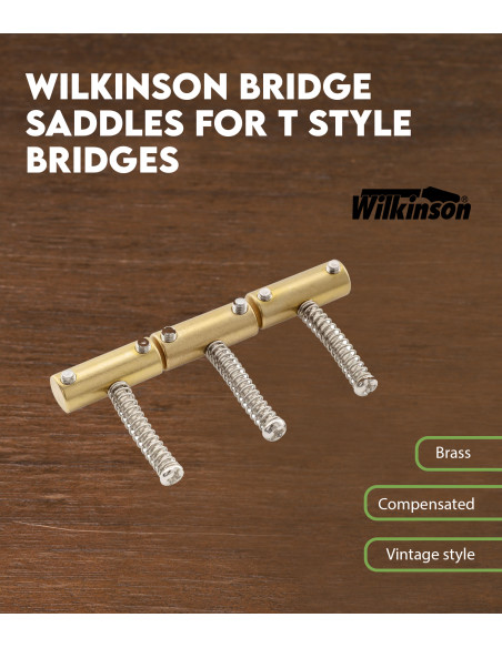 Características Silletas de Latón para Puente Estilo T Wilkinson