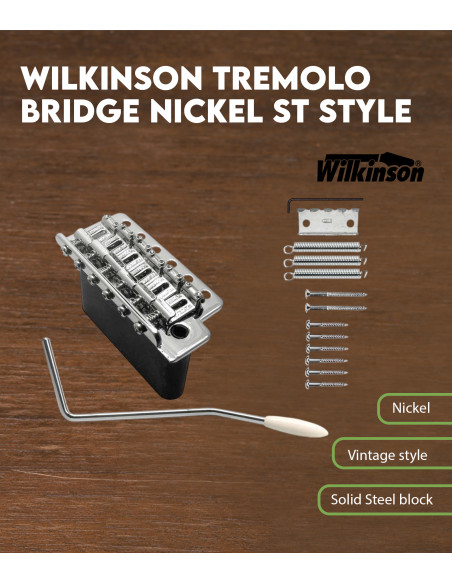 Wilkinson Tremolo Bridge Nickel ST Style