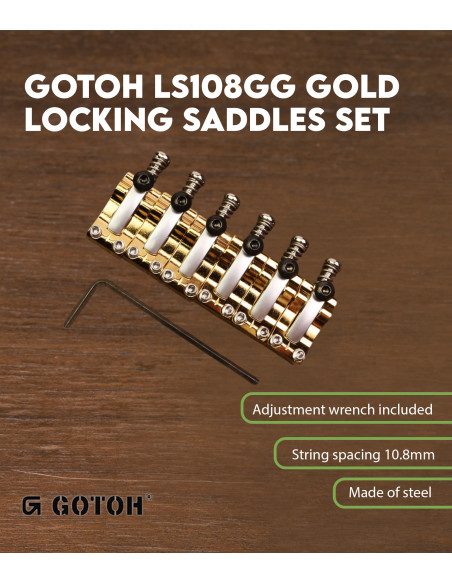 Características Set de Selletas con Bloqueo Oro Gotoh LS108GG