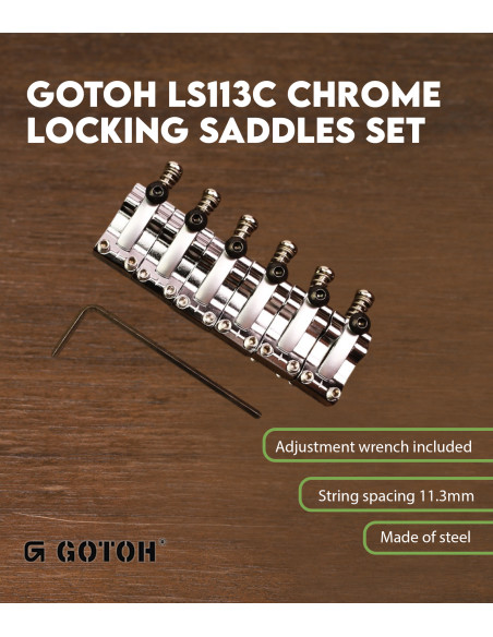 Jeu de Sillets Chrome Gotoh LS113C | Maderas Barber