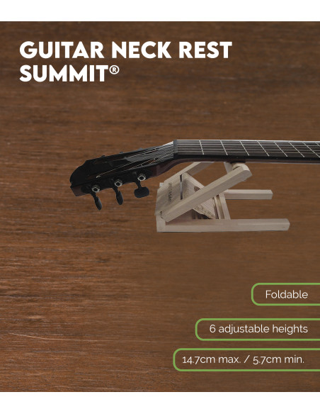 Características Apoya mango de guitarra SUMMIT®