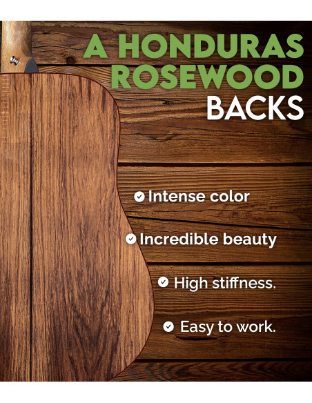 A Honduras Rosewood Acoustic Guitar Backs | Maderas Barber
