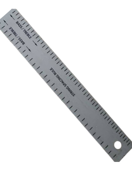 Regla para el espaciado de  las cuerdas de  la cejuela
