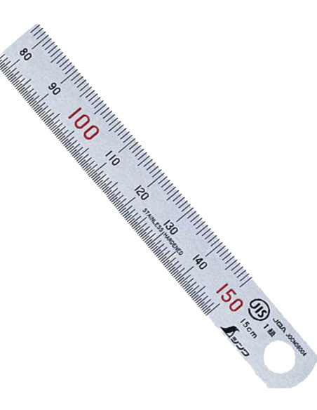 Regla de Acero Inoxidable 150mm Hosco TL-RU150 | Maderas Barber