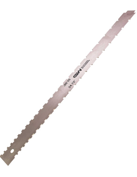 Règle dentelée pour détecter la courbature de la manche 25,5" et 24,75"| Maderas Barber