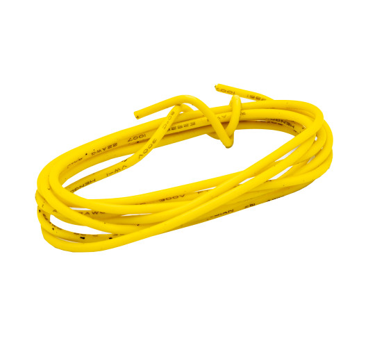 Cable De Conexión Rígido 22AWG 1m. Amarillo