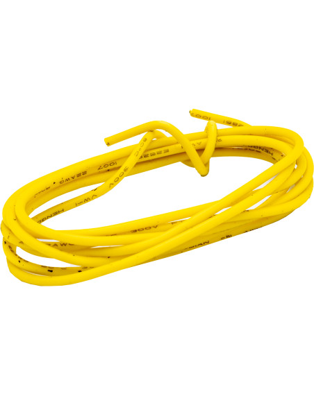 22AWG Yellow 1m Single Core Hookup Wire | Maderas Barber