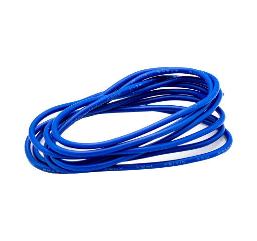 Câble de Connexion Rigide 22AWG 1m. Bleu | Maderas Barber
