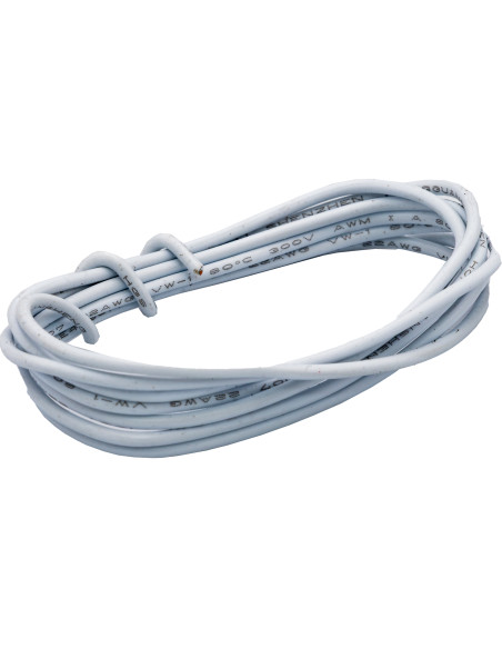 Câble de Connexion Rigide 22AWG 1m. Blanc| Maderas Barber