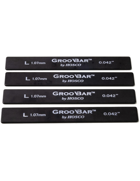 Hosco Nut Slot Assist Tool Groobar™ Set 4 Pce. | Maderas Barber