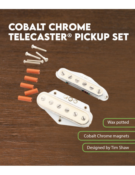 Características Set Pastillas Cobalto Cromo Telecaster Fender