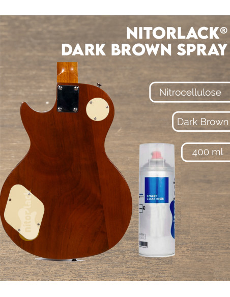 Nitorlack® Dark Brown Nitrocellulose Lacquer Spray | Maderas Barber
