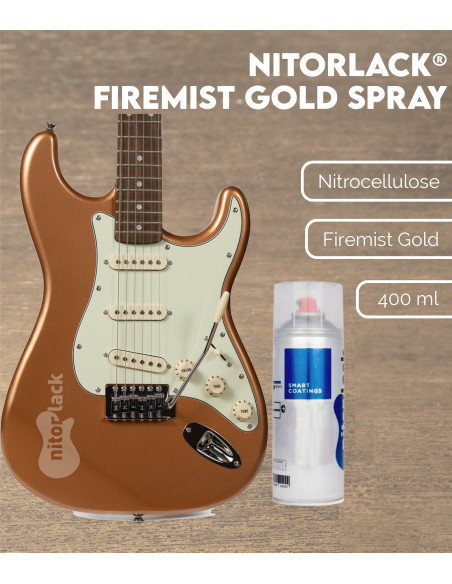 Laque Nitrocellulosique Nitorlack® Firemist Gold Spray | Maderas Barber