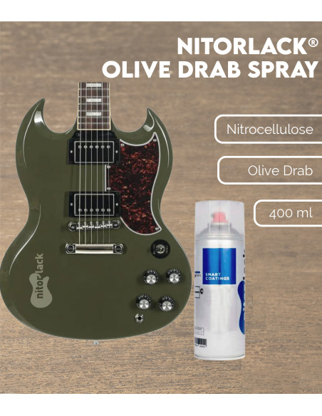 Laque Nitrocellulosique Nitorlack® Olive Drab Spray | Maderas Barber