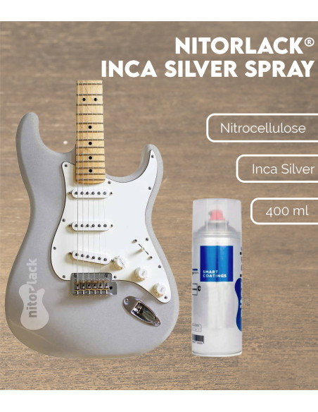 Laca Nitrocelulosa Nitorlack® Inca Silver Spray | Maderas Barber