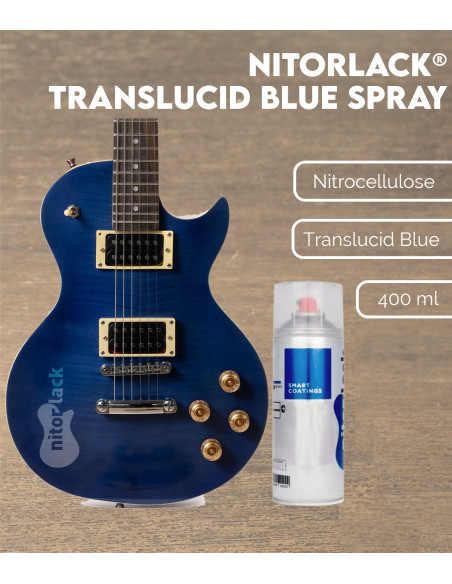 Laca Nitrocelulosa Nitorlack® Translucid Blue Spray | Maderas Barber