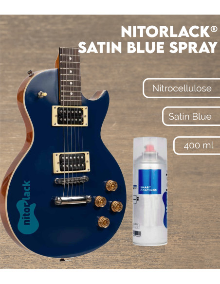 Nitorlack® Satin Blue Nitrocellulose Lacquer Spray | Maderas Barber