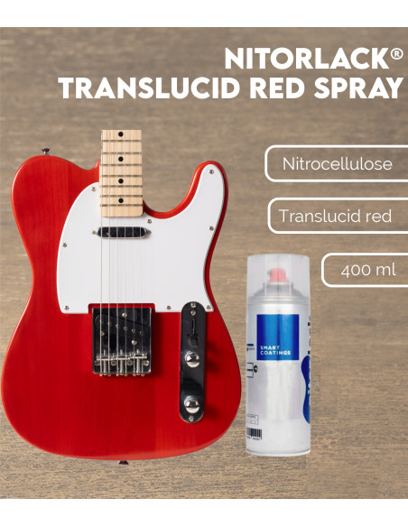 Laca Nitrocelulosa Nitorlack® Trans Red Spray | Maderas Barber