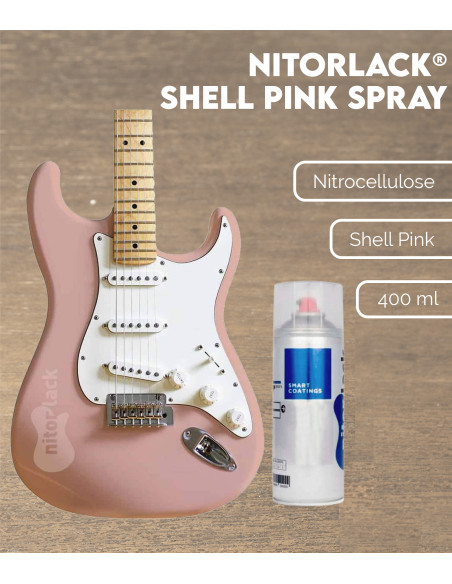 Laca Nitrocelulosa Nitorlack® Shell Pink Spray | Maderas Barber