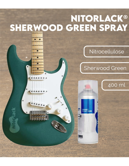 Nitorlack® Sherwood Green Nitrocellulose Lacquer Spray | Maderas Barber