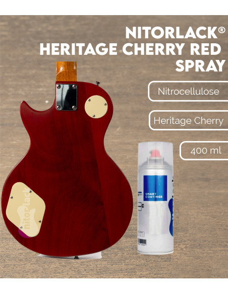Laque Nitrocellulosique Nitorlack® Heritage Cherry Red Spray | Maderas Barber