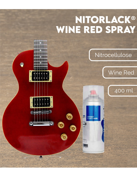 Nitorlack® Wine Red Nitrocellulose Lacquer Spray | Maderas Barber