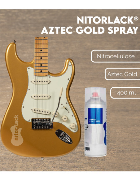 Nitorlack® Aztec Gold Nitrocellulose Lacquer Spray | Maderas Barber