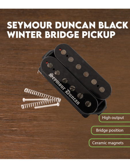 Características Pastilla Puente Seymour Duncan Black Winter