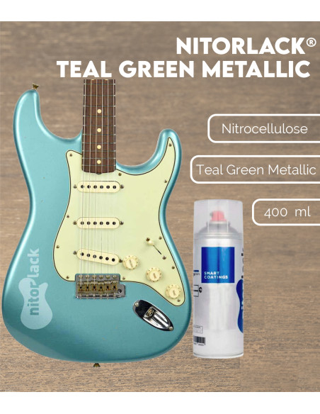 Laca Nitrocelulosa Nitorlack® Teal Green Metallic Spray | Maderas Barber